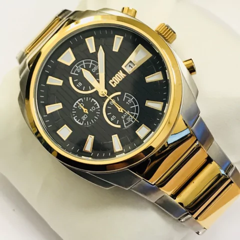 COOK CRONÓGRAFO COMBINADO DE ACERO Y ENCHAPADO 5711