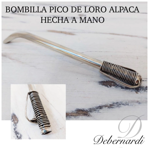 BOMBILLA HECHA A MANO PICO DE LORO ARTESANAL