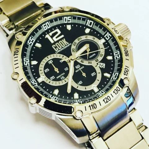 COOK CRONO ACERO FONDO NEGRO 5615