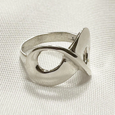 ANILLO INFINITO GRANDE MACIZO, PLATA HECHO A MANO PLATA 925 SK891