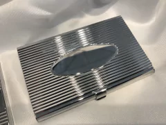 TARJETERO METAL PLATEADO J341 - comprar online