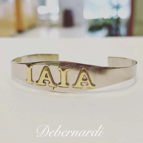 PULSERA ALPACA Y BRONCE HECHA A MANO