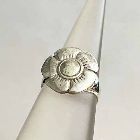 ANILLO PLATA CON FLOR DEL PENSAMIENTO K1075