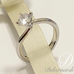 ANILLO SOLITARIO SWAROVSKI EN PLATA TALLA BRILLANTE 5394 en internet