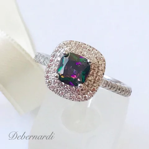 ANILLO TOPACIO MISTICO CUADRADO 9637