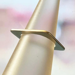 ANILLO PLATA CUADRADO HECHO A MANO (CONSULTAR MEDIDAS) K5029