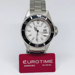 RELOJ EUROTIME SUBMARINER CABALLERO BLANCO GRANDE 11/2900.44 en internet