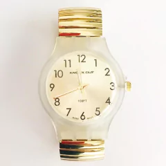 RELOJ KNOCK OUT ELASTIZADO ACERO DORADO K02405