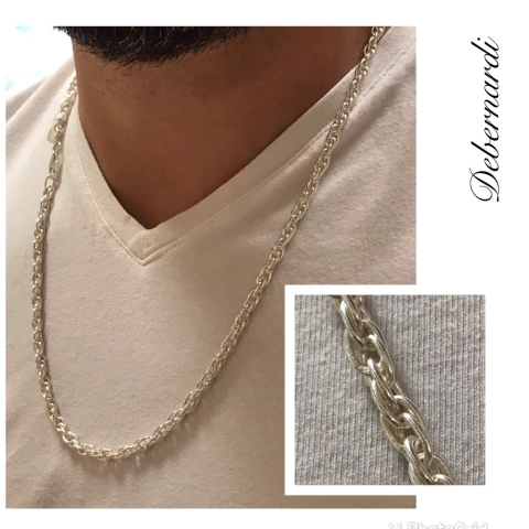 CADENA TOURBILLON PLATA 925 MACIZA 5000