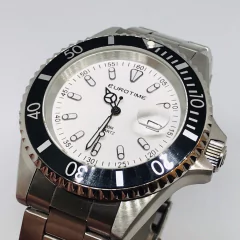 RELOJ EUROTIME SUBMARINER CABALLERO BLANCO GRANDE 11/2900.44 - comprar online
