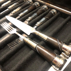 JUEGO DE TENEDORES Y CUCHILLOS "Schmieden" asado con estuche 12 piezas 20244 cod.TEA390 - comprar online