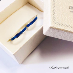 ALIANZA PLATA Y ESMALTE HECHAS A MANO - comprar online