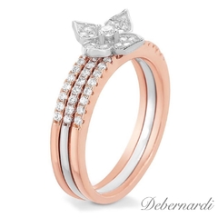 ANILLO 3 EN 1 plata y plata Rose Italiano 9676 - comprar online