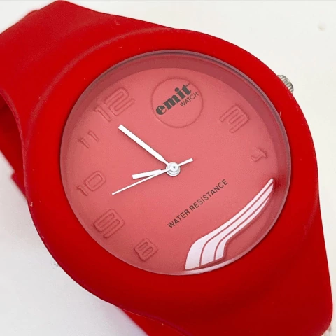 RELOJ EMIT SILICONA MALLA ENTERA COLOR ROJO E221622