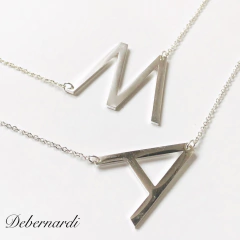 LETRA/ INICIAL ACERO BLANCO CON CADENA (consultar letra) 9761 - comprar online