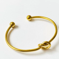 PULSRA RIGIDA ENCHAPADA NUDO ESCLAVA 9968 - DEBERNARDI - Joyeria Debernardi