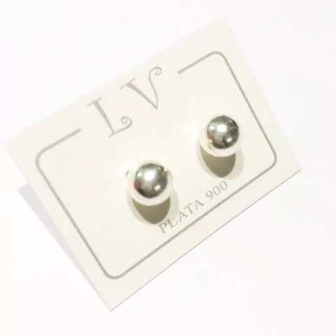 AROS BOLITA MEDIANA PLATA 925