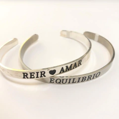 PULSERA RIGIDA DE ACERO CON FRASES EN HOT SALE !! 7882