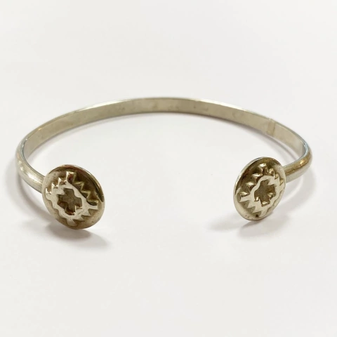 PULSERA PLATA PERUANA CON CRUZ PAMPA J603