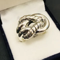 ANILLO NUDO PLATA INFLADA ITALIANO 3806