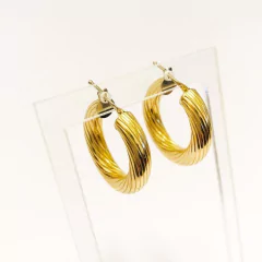 AROS ARGOLLA TORZADOS ORO 18 K
