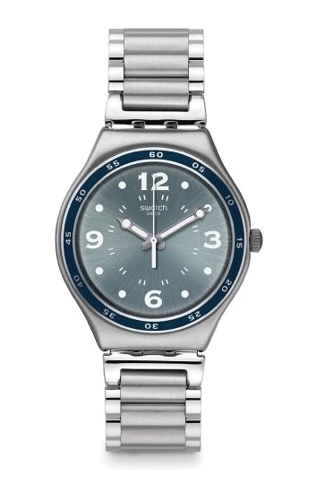 RELOJ SWATCH IRONY ACERO FONDO AZUL Ygs122