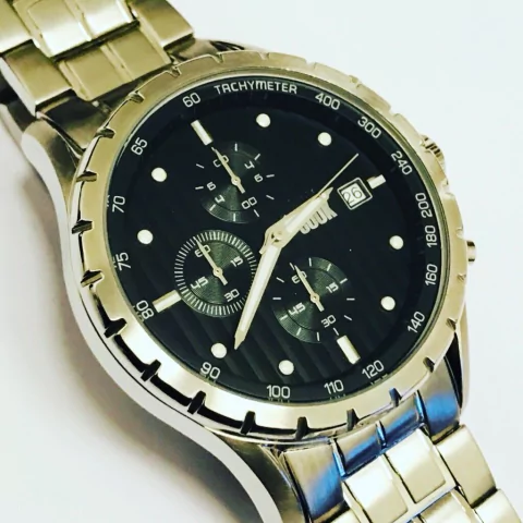 COOK CRONOGRAFO ACERO FONDO NEGRO Cook COD: 5602