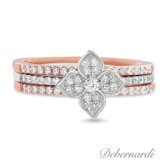 ANILLO 3 EN 1 plata y plata Rose Italiano 9676