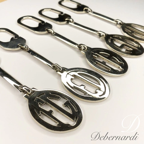 LLAVERO INICIALES DE PLATA SALTENA HECHOS A MANO K1143