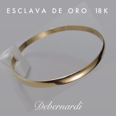 ESCLAVA DE ORO 18K HECHA A MANO 15G MACIZA ANCHA