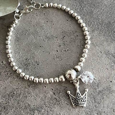 PULSERA ACERO BLANCO Y CUBIC K1602