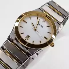 RELOJ BULOVA ELEGANCE COMBINADO CON ORO PLAQUE 98B015