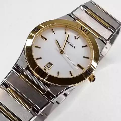 RELOJ BULOVA ELEGANCE COMBINADO CON ORO PLAQUE 98B015