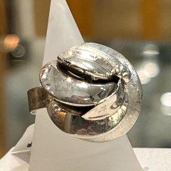 ANILLO PLATA GAJOS Y LUNAS ESTILO BELGIORNO K1058