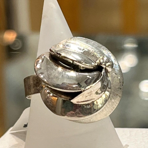 ANILLO PLATA GAJOS Y LUNAS ESTILO BELGIORNO K1058