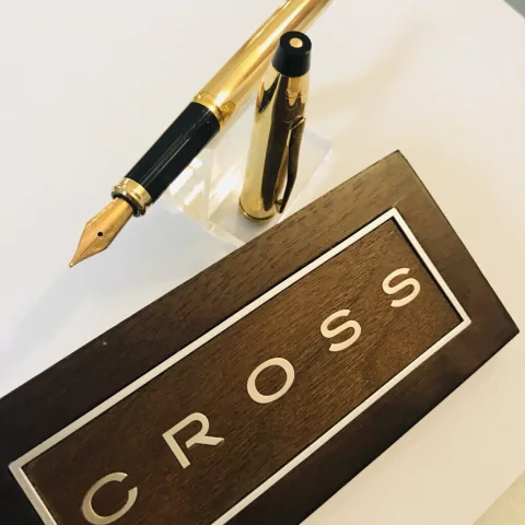 LAPICERA PLUMA CROSS ORO 14 KTS Y PLUMA EN 23 KTS 5142T