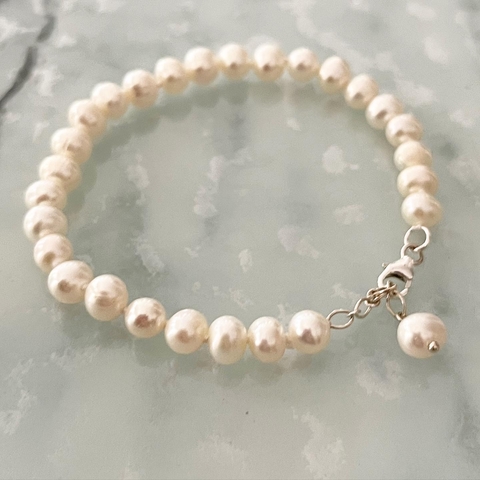 PULSERA PERLAS NATURALES DE RIO 6MM K1292