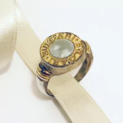 ANILLO BVG PLATA Y ORO CON NACAR BG42 - comprar online