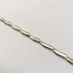 HERMOSA PULSERA DE PLATA Y NACAR COD: 5106 - DEBERNARDI - Joyeria Debernardi