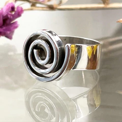 ANILLO PLATA ESPIRAL MACIZO PLATA 925 SK580