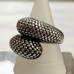 ANILLO DE PLATA INFLADO TIPO PELLIZCO 4232