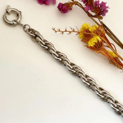 PULSERA ANCHA PLATA TOURBILLON CON MARINERO COD 10263 - comprar online