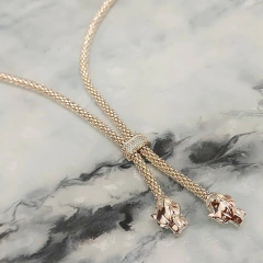 GARGANTILLA COLLAR PANTHER PLATA ITALIANA 1161 - DEBERNARDI - Joyeria Debernardi