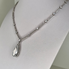 COLLAR PRINCESA CON CRISTALES SWAROVSKI LAGRIMA 4284