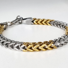 PULSERA ACERO Y ACERO DORADO ESPIGA K2761