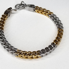 PULSERA ACERO Y ACERO DORADO ESPIGA K2761 en internet