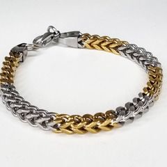 PULSERA ACERO Y ACERO DORADO ESPIGA K2761 - comprar online