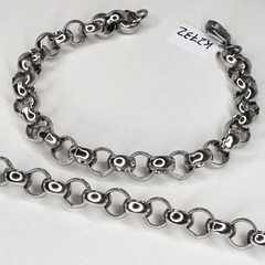 PULSERA ROLO ACERO UNISEX EXTRA LARGA 21 CM K2732