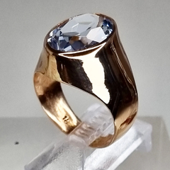 Anillo oro con Aguamarina oval SK911 en internet
