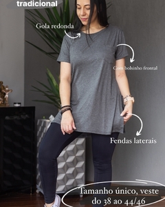 COMBO 3 Camisetas Longline Vestleg Feminina - Loja Tá na Click